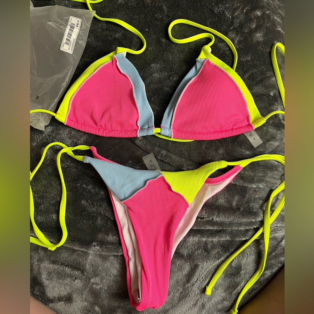 thong bikini and top